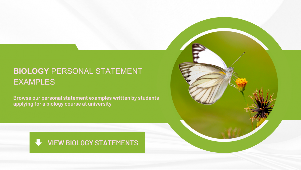 graduate school personal statement examples biology